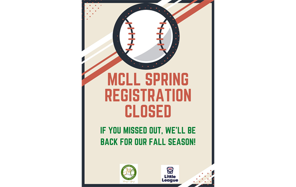 Spring Registration Closed